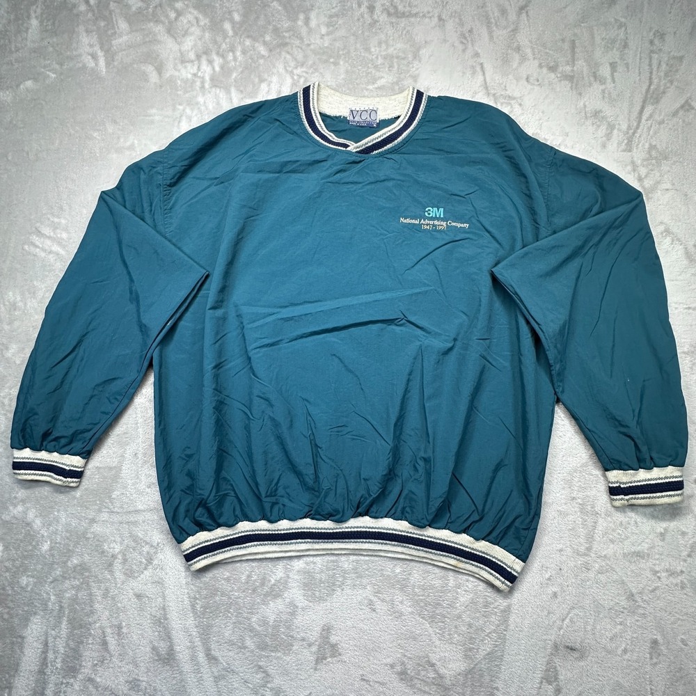 Vantage VCC Club 3M National Advertising Company 1947-97 Jacket Mens XL Teal